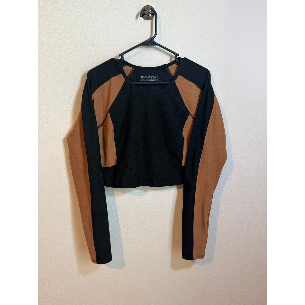 Beyond Yoga Spacedye Vitality Colorblock Crewneck Pullover Women’s Size XL